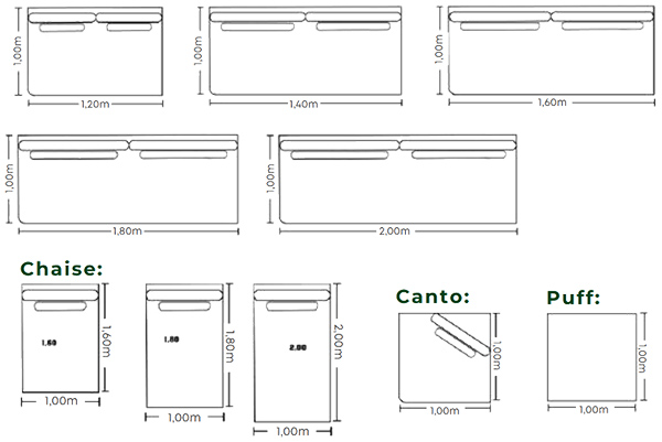 Sofá Modulado Malibu - Luart Estofados