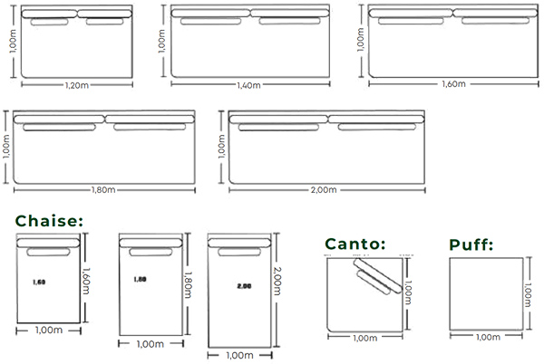 Sofá Modulado Mônaco - Luart Estofados