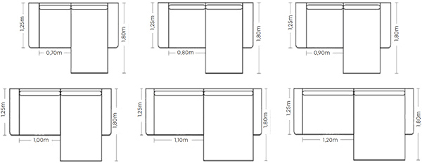 Sofá Retrátil Espanha - Luart Estofados