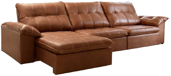 Sofá Retrátil Istambul com chaise - Luart Estofados