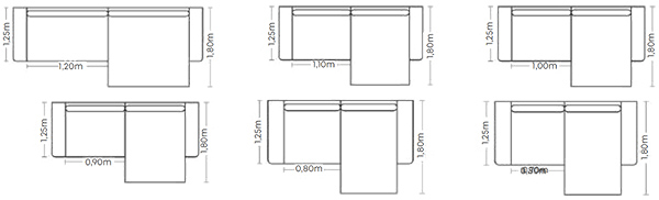 Sofá Retrátil Tokio - Luart Estofados